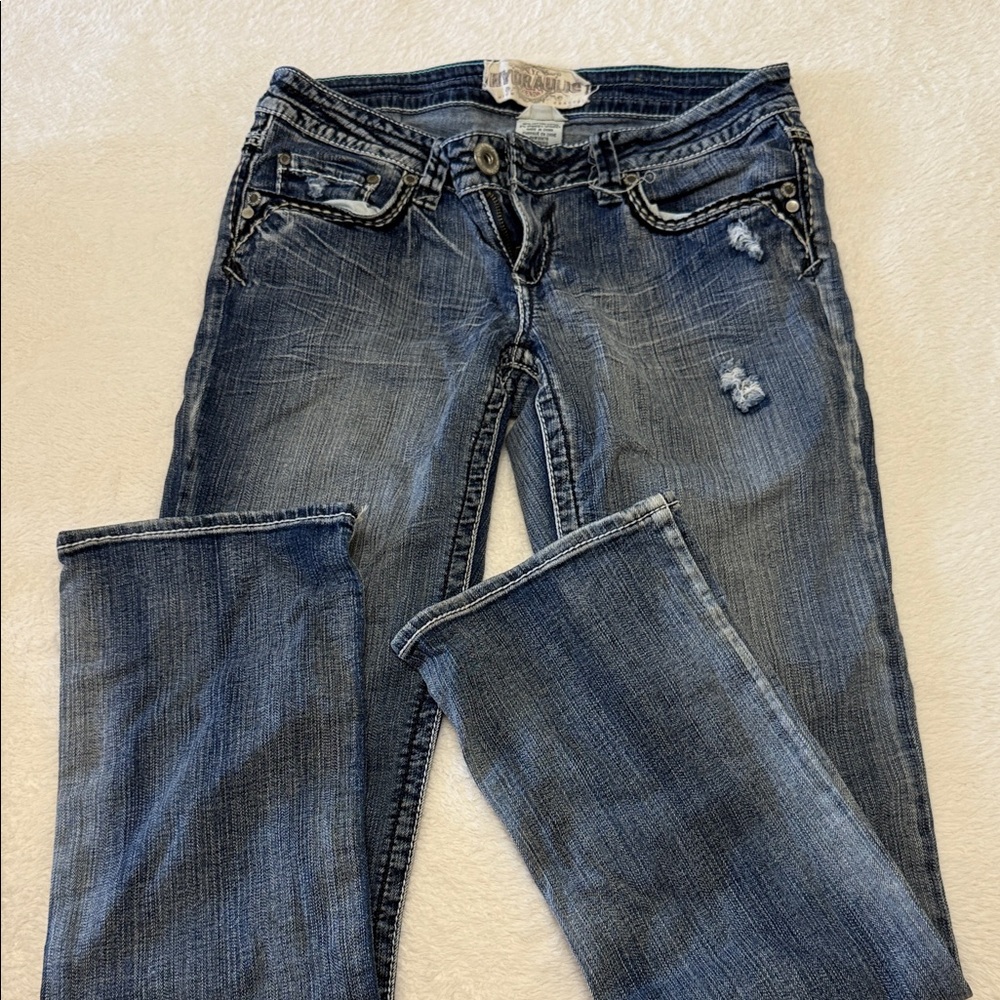 Vigoss Faded Indigo Boot Cut Jeans